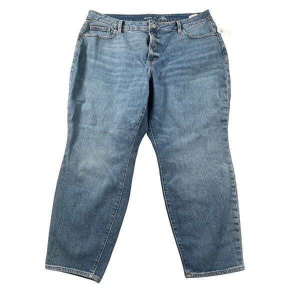 Old Navy Jeans 20 High Rise Curvy OG Straight Secret Smooth Pockets Inseam 27.5" - Picture 1 of 10